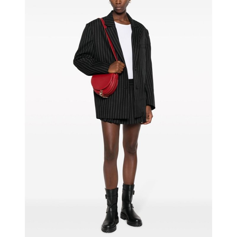 See By Chloe Small Mara Saddle Crossbody Bag for Women in Dreamy Red (CHS23WSB39E15-635)-4