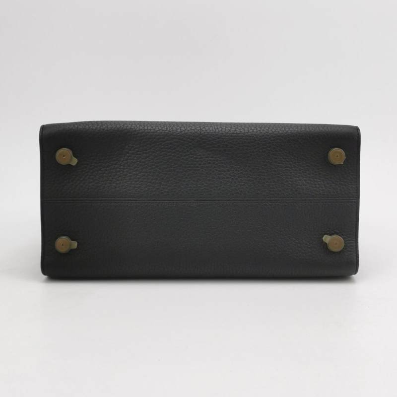 Dior Diorama盾牌包牛皮純色盾形紋章搭扣斜挎包單肩包-5