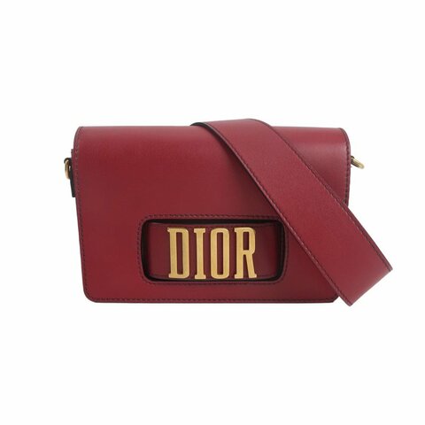 Dior Dio(r)evolution牛皮純色字母Logo斜挎包單肩包