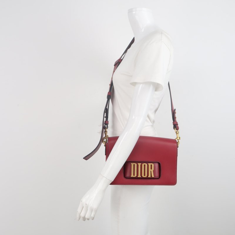 Dior Dio(r)evolution牛皮純色字母Logo斜挎包單肩包-1