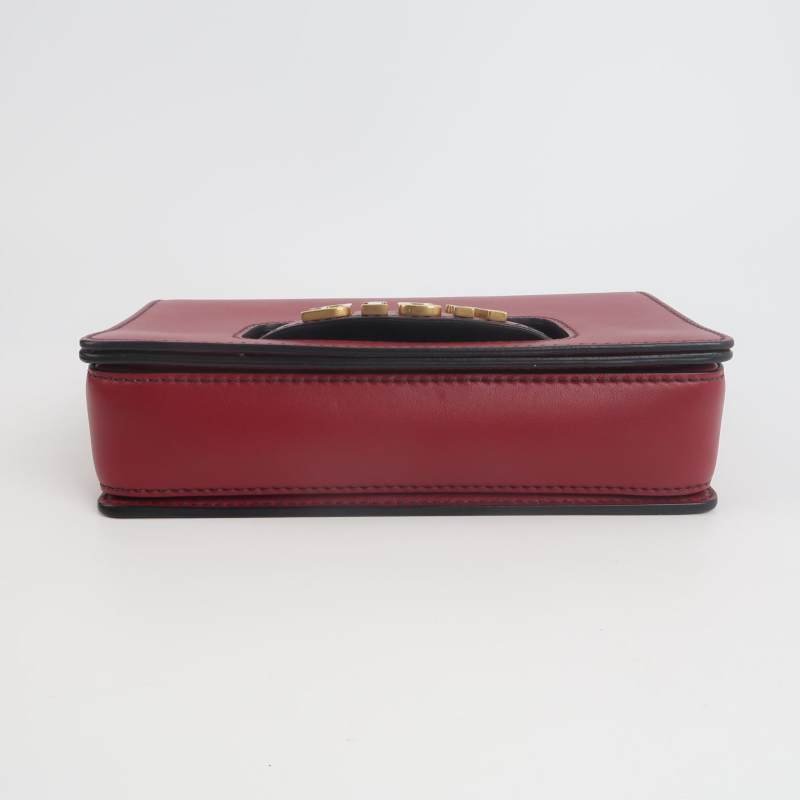 Dior Dio(r)evolution牛皮純色字母Logo斜挎包單肩包-5