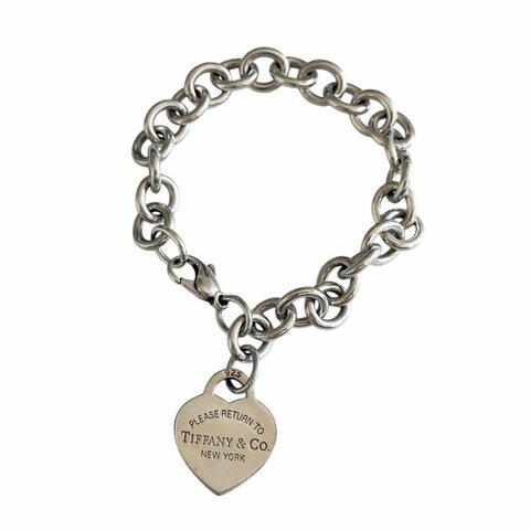 TIFFANY & CO. Return To Tiffany 純銀 愛心💗 手鏈