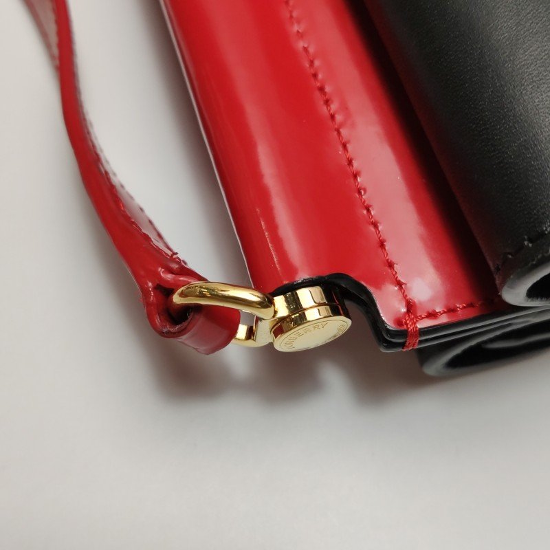 Burberry Title牛皮拼色字母logo鉚釘單肩包-12