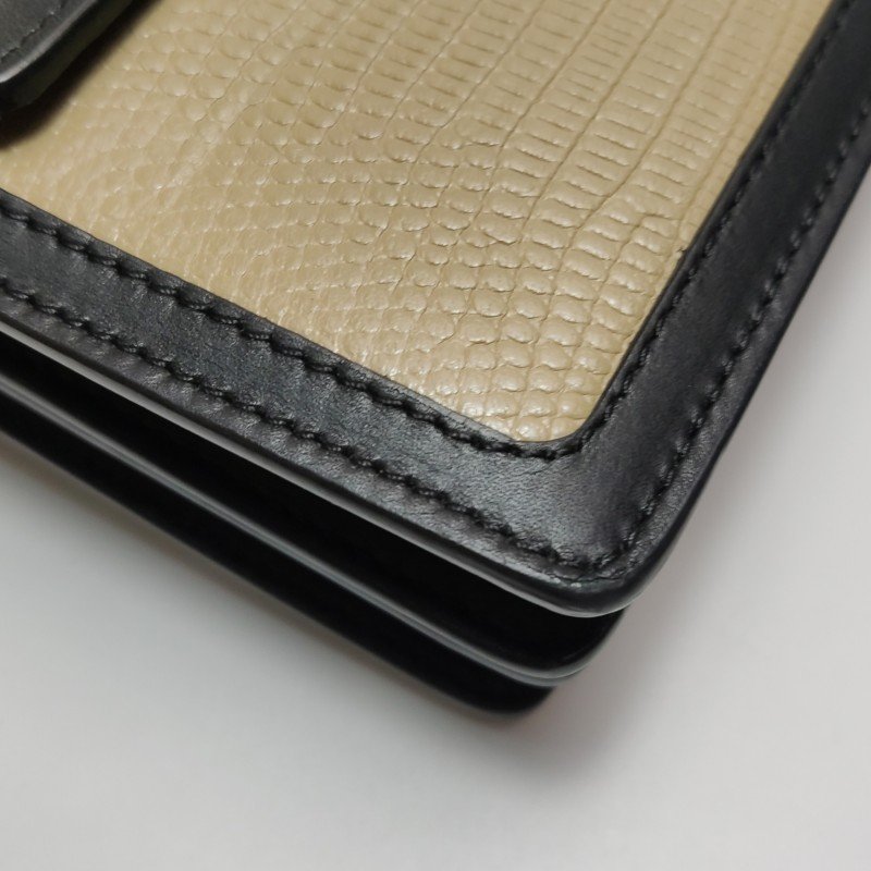 Burberry Title牛皮拼色字母logo鉚釘單肩包-17