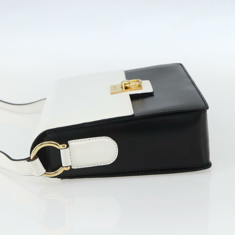 【日本直送】CELINE 白色金色皮革肩背包 正品 158411-2