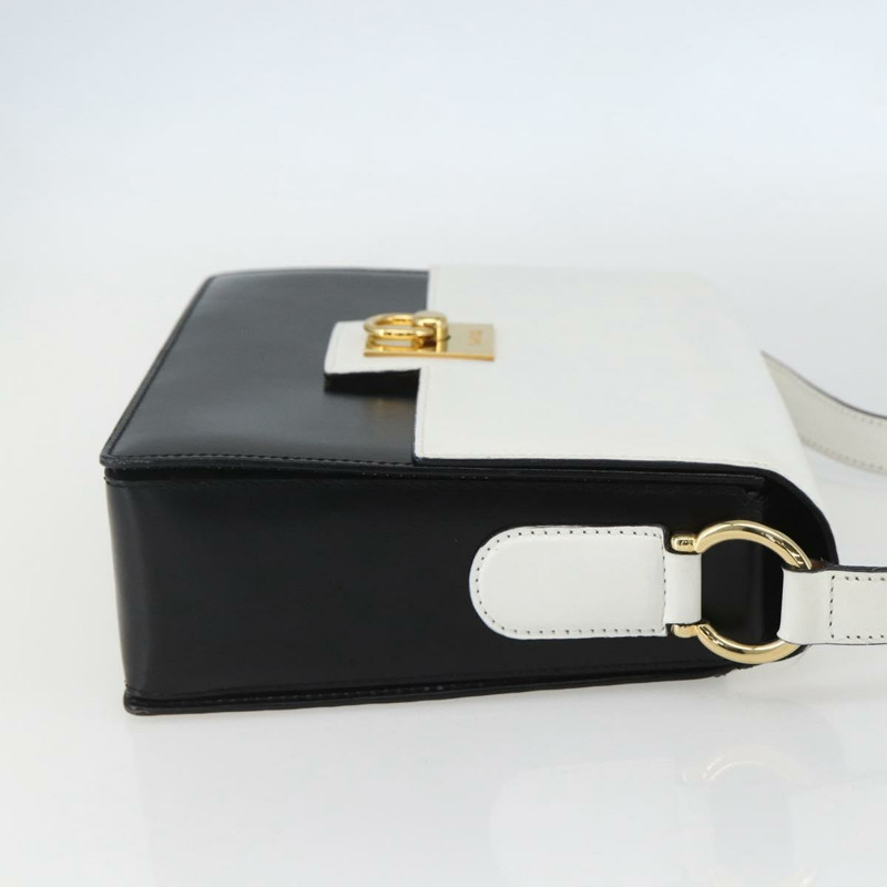 【日本直送】CELINE 白色金色皮革肩背包 正品 158411-3