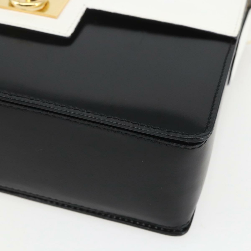 【日本直送】CELINE 白色金色皮革肩背包 正品 158411-8