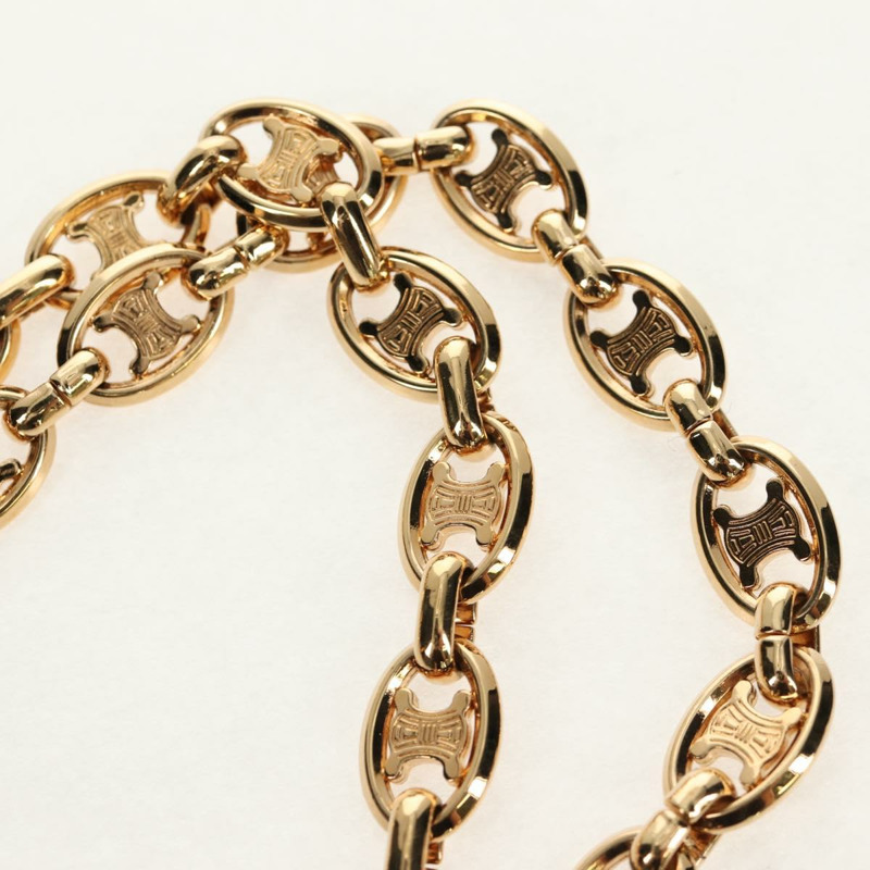 【日本直送】CELINE Blazon 鏈條肩背包 帆布 棕色 金色 正品 158910V-7