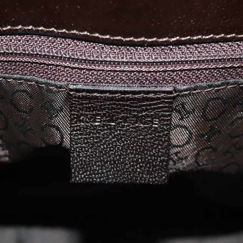 【日本直送】CELINE Blazon 鏈條肩背包 帆布 棕色 金色 正品 158910V-18