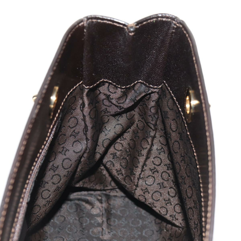 【日本直送】CELINE Blazon 鏈條肩背包 帆布 棕色 金色 正品 158910V-20