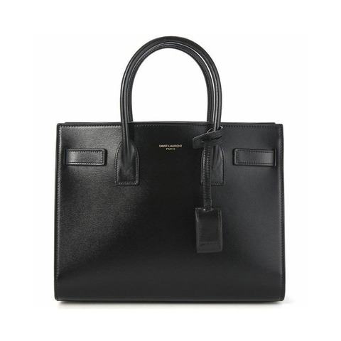 SAINT LAURENT 經典款 Sac De Jour 嬰兒手提包 黑色 421863 02G9W 1000