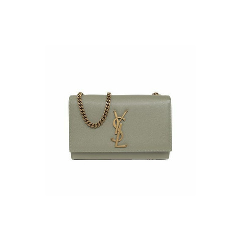SAINT LAURENT Kate 小號鏈條單肩包 綠色 469390 BOW0W 3317