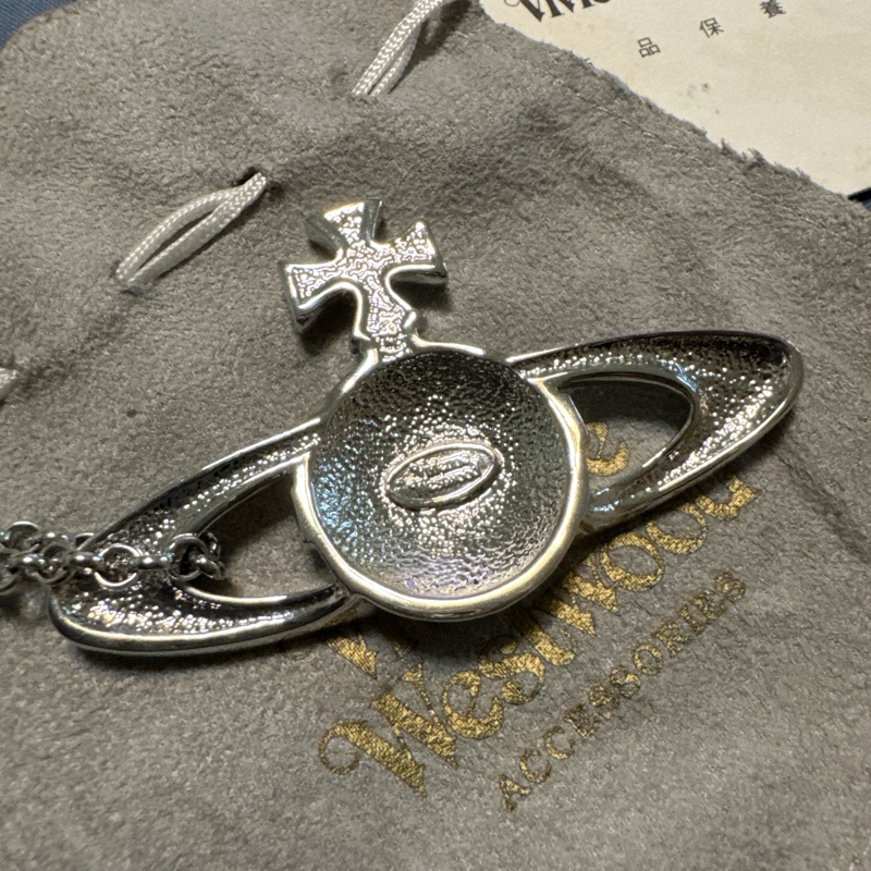 Vivienne Westwood 粉色大土星Logo 項鍊（絕版溢價款）（近全新）-2