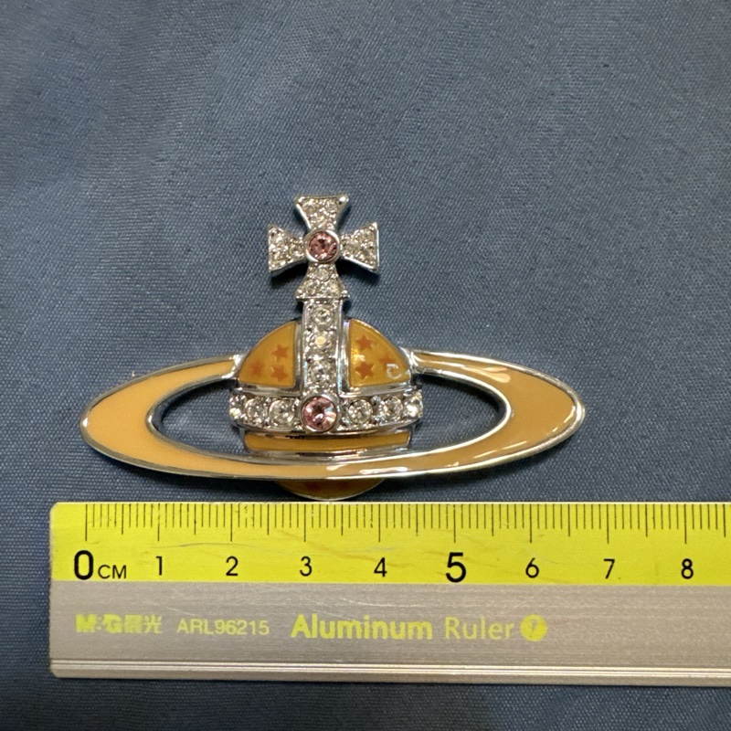 Vivienne Westwood 粉色大土星Logo 項鍊（絕版溢價款）（近全新）-11