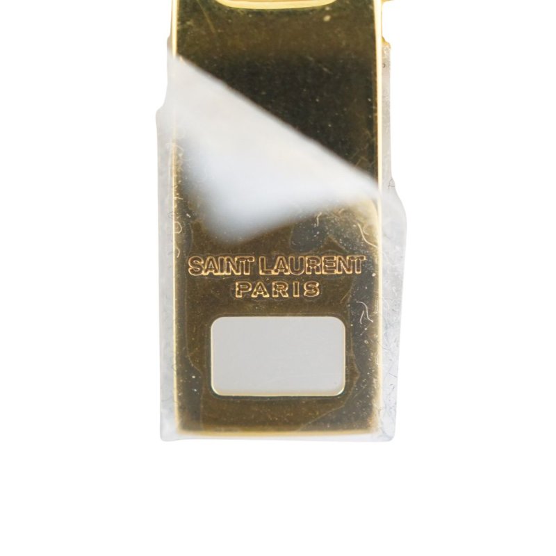 YSL Saint Laurent 聖羅蘭 Monogram粒面壓紋皮革兩摺錢包 皮夾 短夾-17