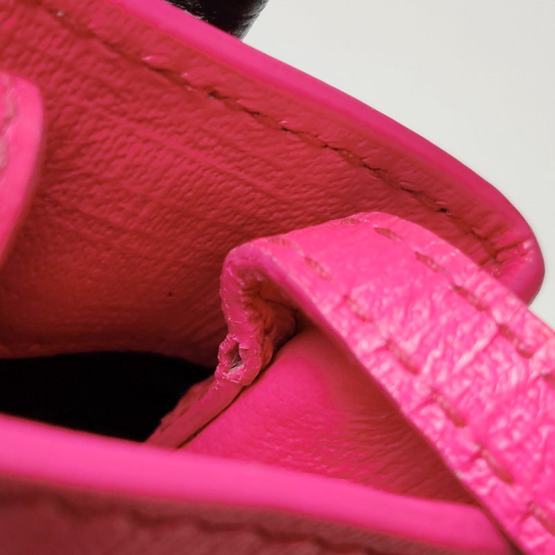 Balenciaga Shopping迷你牛皮拼色Balenciaga品牌標識斜挎包單肩包-11