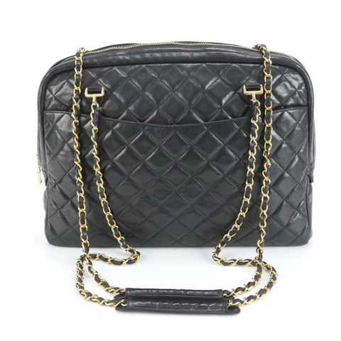 香奈兒女士絎縫羊皮鏈單肩包