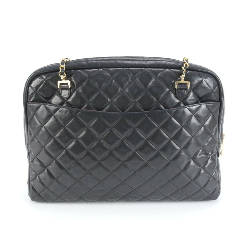 香奈兒女士絎縫羊皮鏈單肩包-1