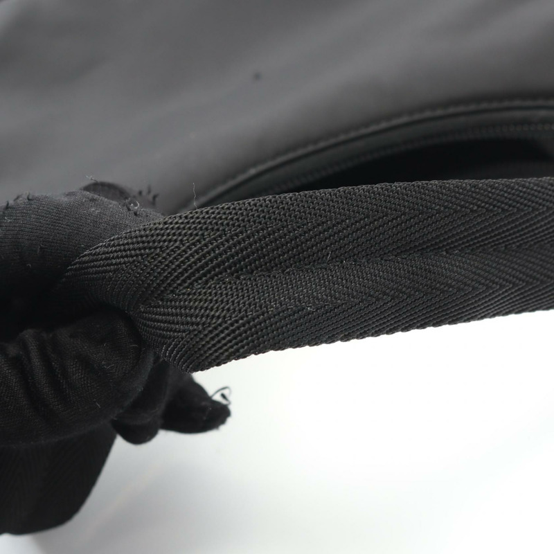 PRADA Re-Edition 2000 迷你手提包/手拿包 1NE515 尼龍黑色 logo 二手 女士-6