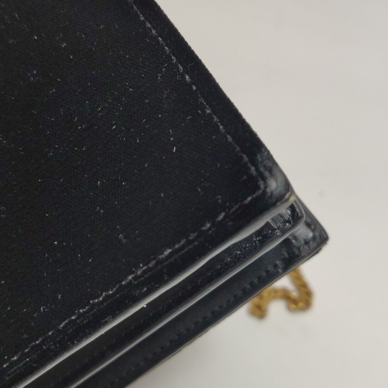 Saint Laurent Cassandra牛皮絨布拼色信封式翻蓋單肩包-15