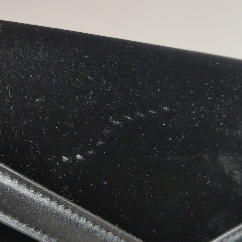 Saint Laurent Cassandra牛皮絨布拼色信封式翻蓋單肩包-22