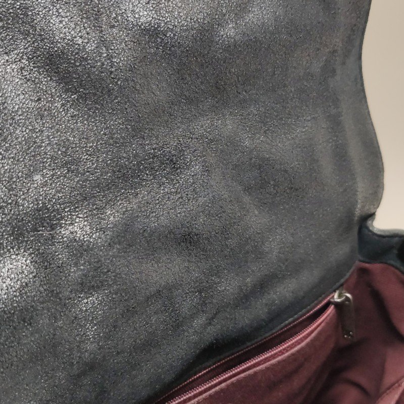 Chanel Leboy季節限定款大號磨砂皮菱格絎縫方形雙C鎖扣斜挎包單肩包-9