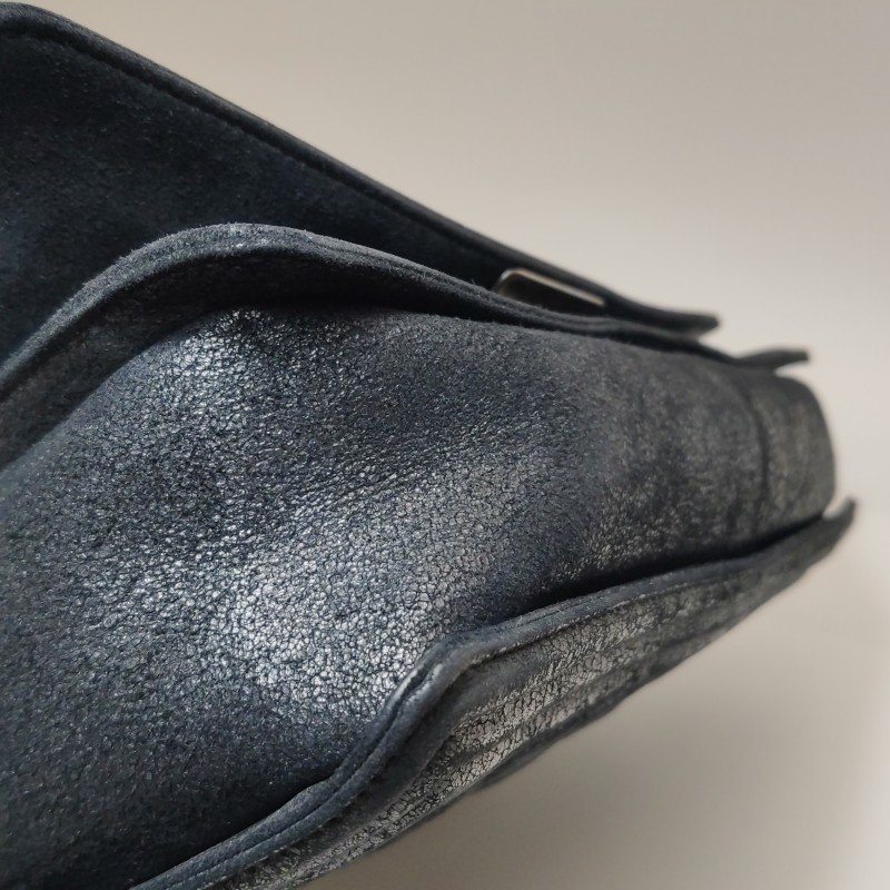 Chanel Leboy季節限定款大號磨砂皮菱格絎縫方形雙C鎖扣斜挎包單肩包-20