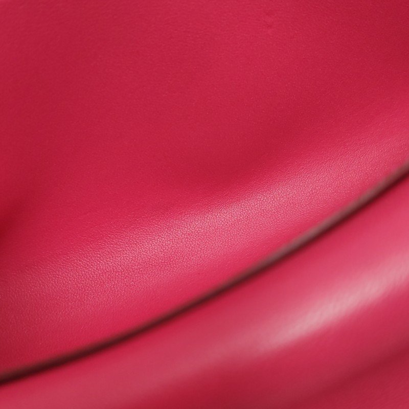 Hermes Passant帆布子母包錢包Epsom牛皮銀扣I6極致粉C刻-10