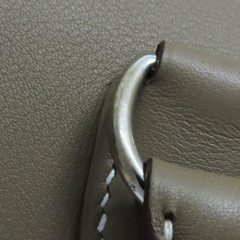 大象灰 Evercolor牛皮 Toolbox 20 兩用包 T刻 銀釦【HERMES 愛馬仕】-14