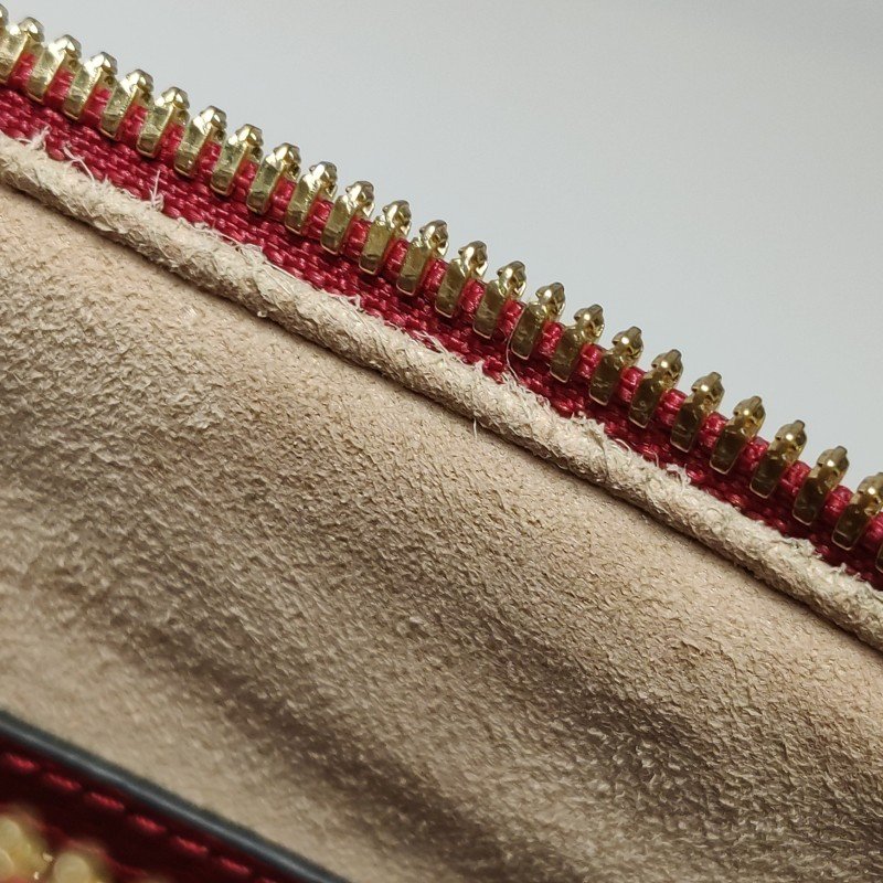 Gucci Ophidia牛皮老花花卉昆蟲圖案條紋雙G斜挎包單肩包-9