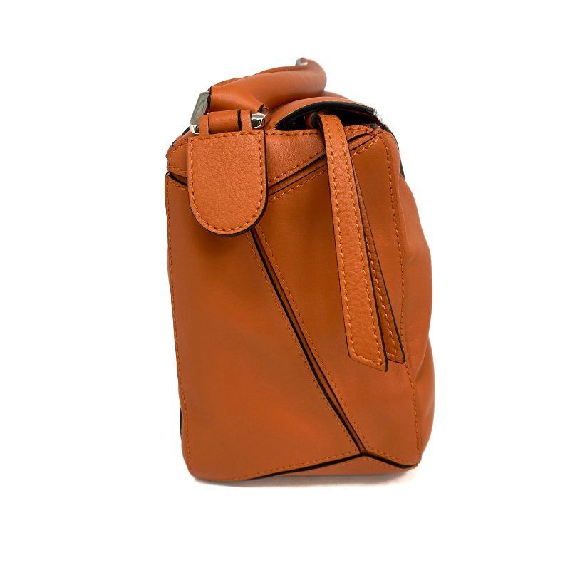△ Loewe 羅意威 Orange Calfskin Puzzle 2 Way Bag #M 橙色小牛皮兩用袋 - 257023480-4