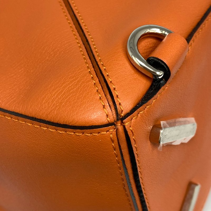△ Loewe 羅意威 Orange Calfskin Puzzle 2 Way Bag #M 橙色小牛皮兩用袋 - 257023480-8