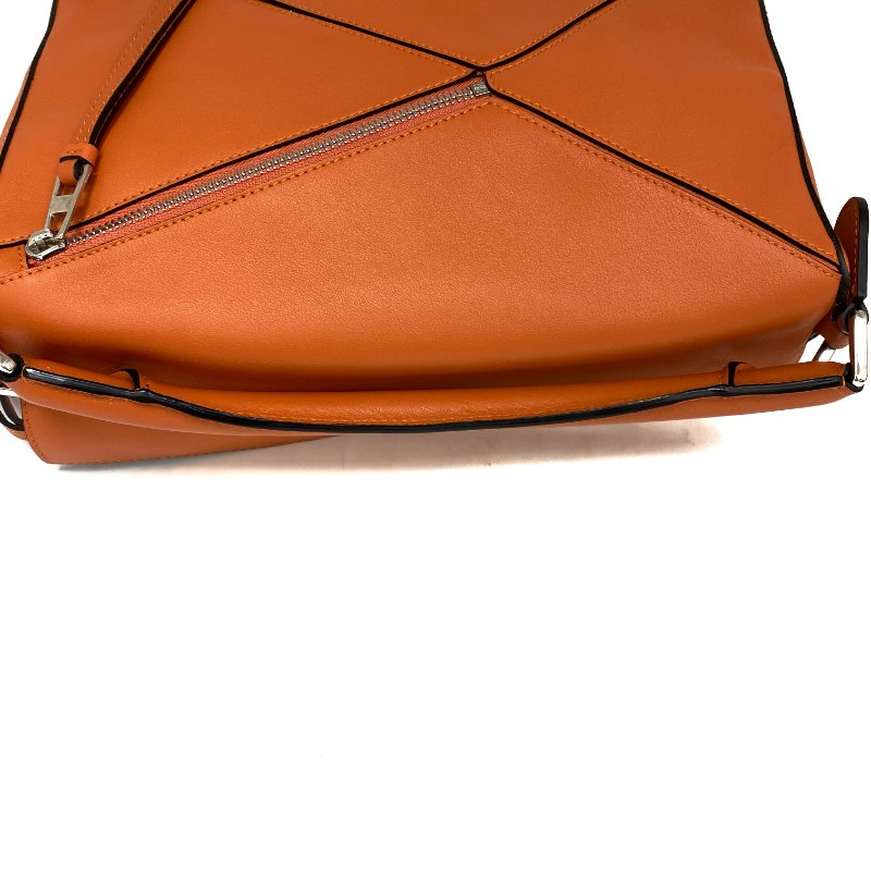 △ Loewe 羅意威 Orange Calfskin Puzzle 2 Way Bag #M 橙色小牛皮兩用袋 - 257023480-10