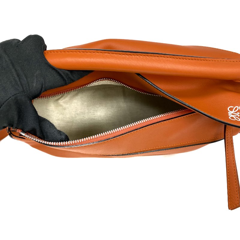 △ Loewe 羅意威 Orange Calfskin Puzzle 2 Way Bag #M 橙色小牛皮兩用袋 - 257023480-15