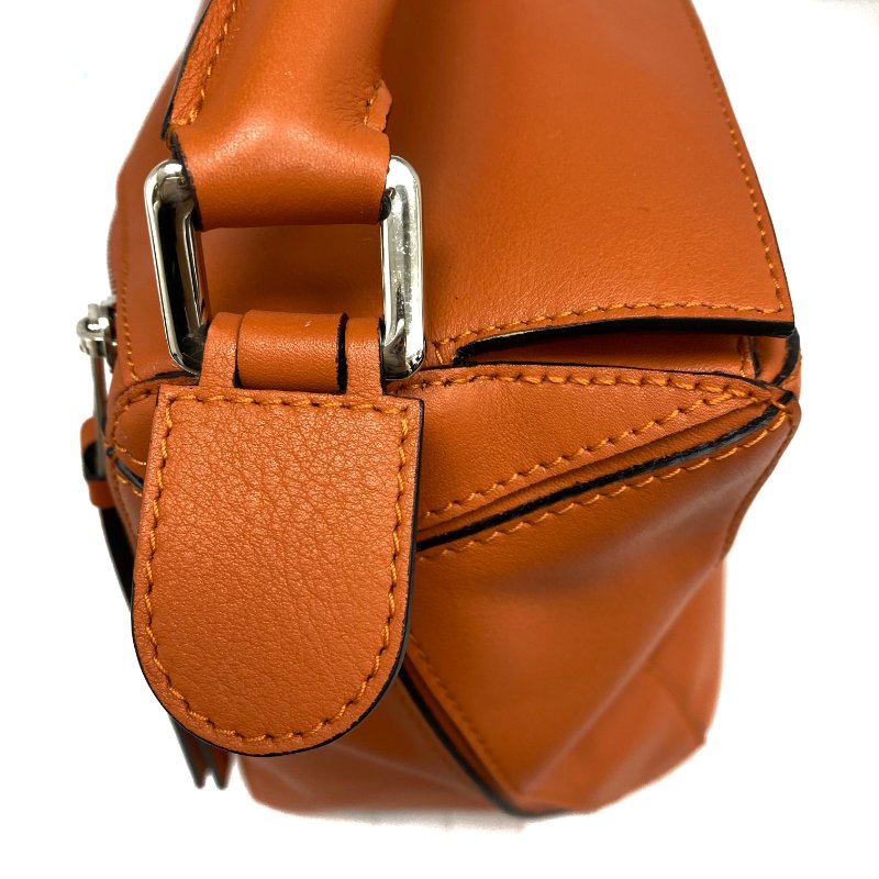 △ Loewe 羅意威 Orange Calfskin Puzzle 2 Way Bag #M 橙色小牛皮兩用袋 - 257023480-23