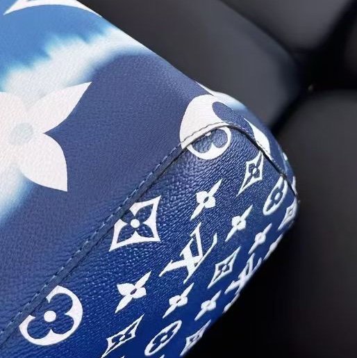 【近新閒置品】路易威登LV NeoNoe 夏日扎染系列藍白漸變水桶包 束口單肩包-9