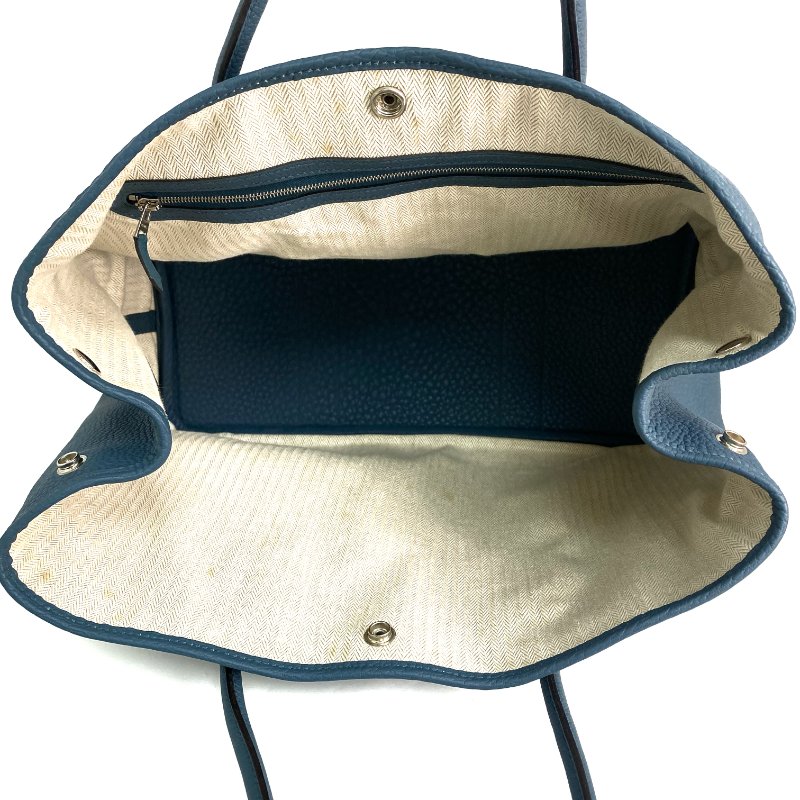 △ Hermes 愛馬仕 Grey Blue Negonda Calfskin Palladium Plated Metal Garden Party 36 Tote Bag Stamp [P] 灰藍色壓紋小牛皮鍍鈀金屬托特袋[P]刻 - 257023820-15