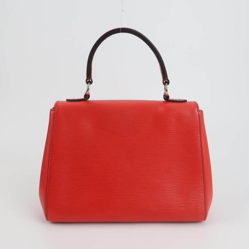 Louis Vuitton(LV)ClunyBB牛皮水波紋翻蓋斜挎包單肩包-4