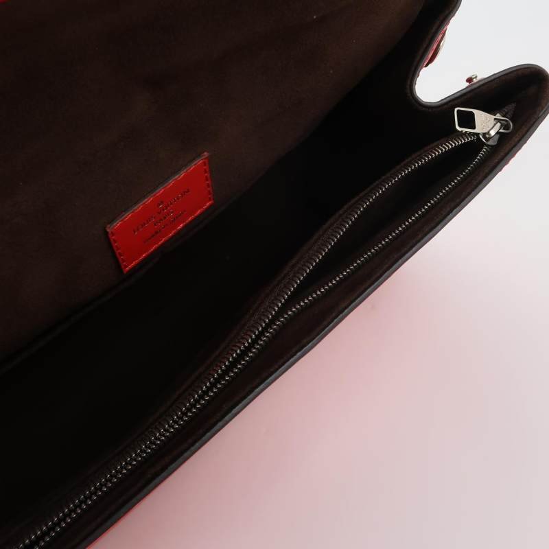 Louis Vuitton(LV)ClunyBB牛皮水波紋翻蓋斜挎包單肩包-6