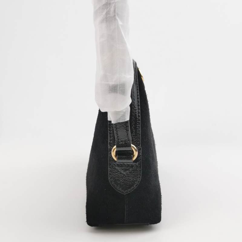 Gucci Ophidia小號帆布翻毛皮油蠟皮撞色條紋雙G斜挎包單肩包-3