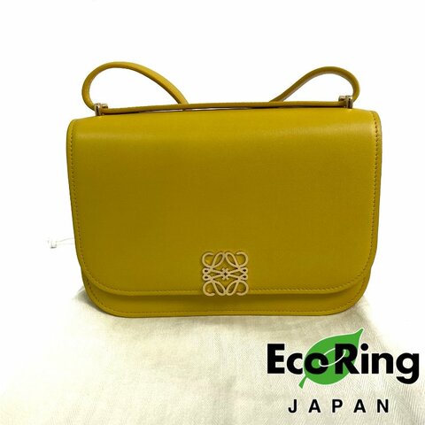 △ Loewe 羅意威 Yellow Calsfkin Goya Shoulder Bag 黃色小牛皮肩背袋 - 257023988
