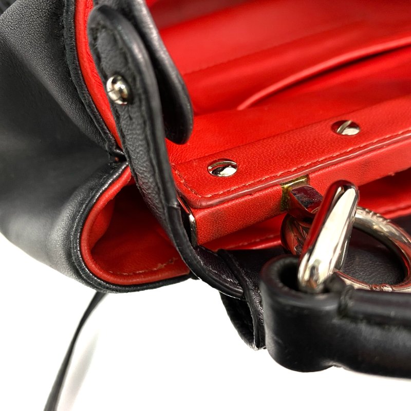 △ Fendi 芬迪 Black Calfskin Peekaboo Mini 2 Way Bag 8BN244 黑色小牛皮兩用袋 - 257024219-19