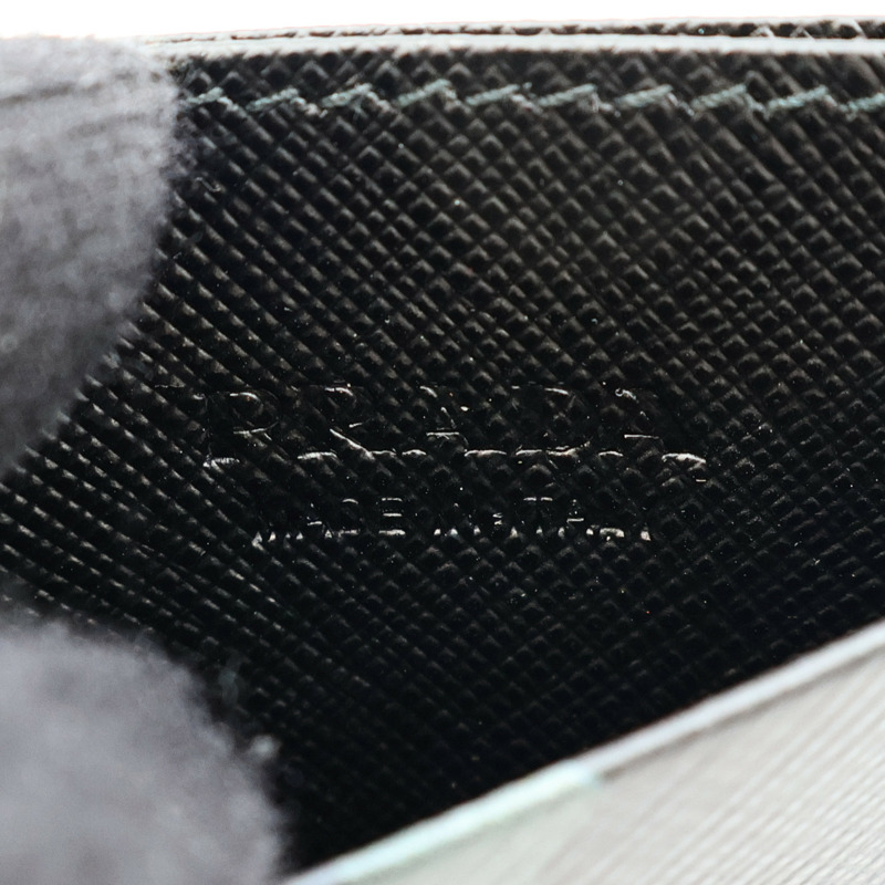 PRADA 皮革Card Case銀扣卡片套-4