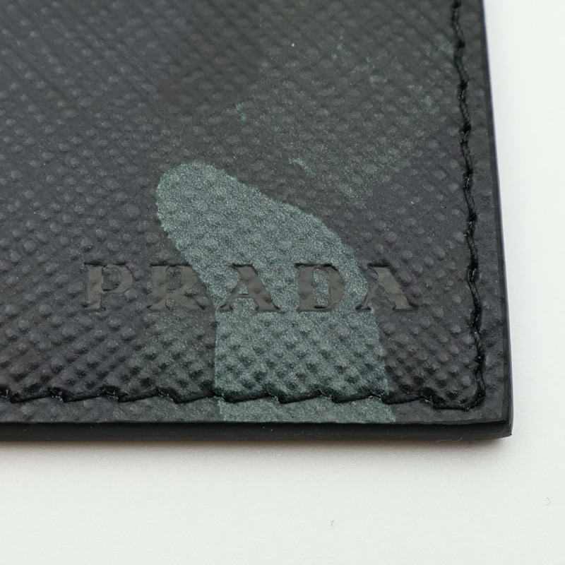 PRADA 皮革Card Case銀扣卡片套-5
