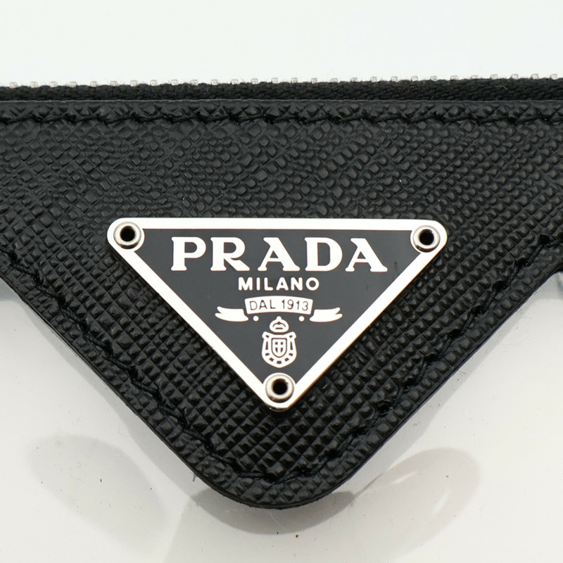 PRADA 皮革Card Case銀扣卡片套-6