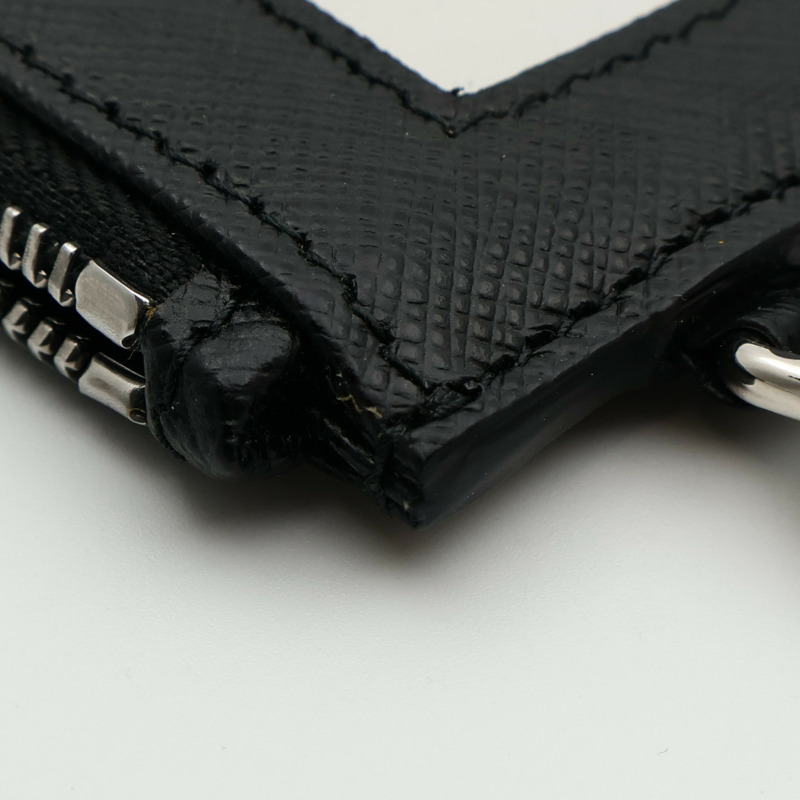 PRADA 皮革Card Case銀扣卡片套-13