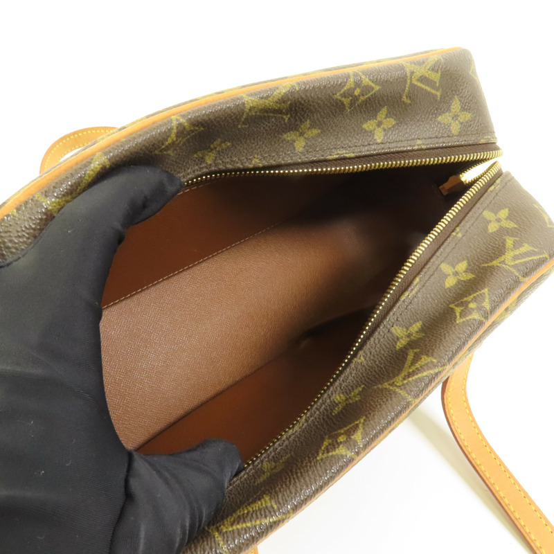 LOUIS VUITTON Monogram Cite MM金扣肩背袋-7