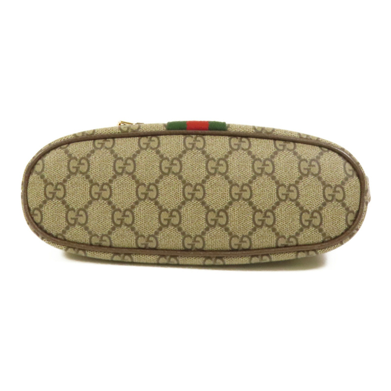 GUCCI 塗層帆布Ophidia GG Pouch金扣肩背袋-3