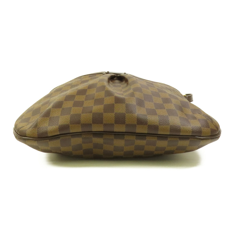 LOUIS VUITTON Damier Bloomsbury PM金扣肩背袋棕色-3