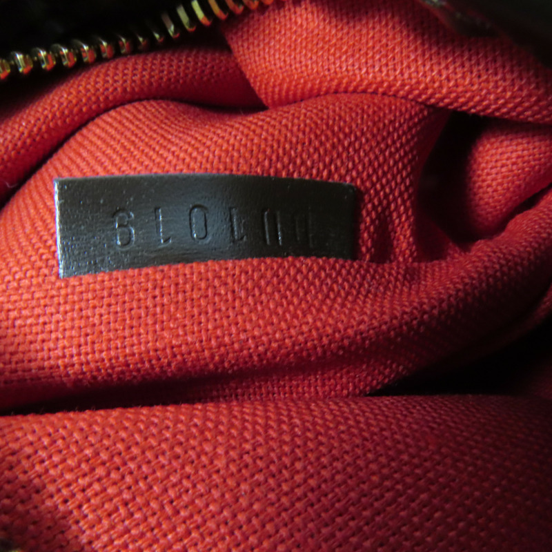 LOUIS VUITTON Damier Bloomsbury PM金扣肩背袋棕色-10